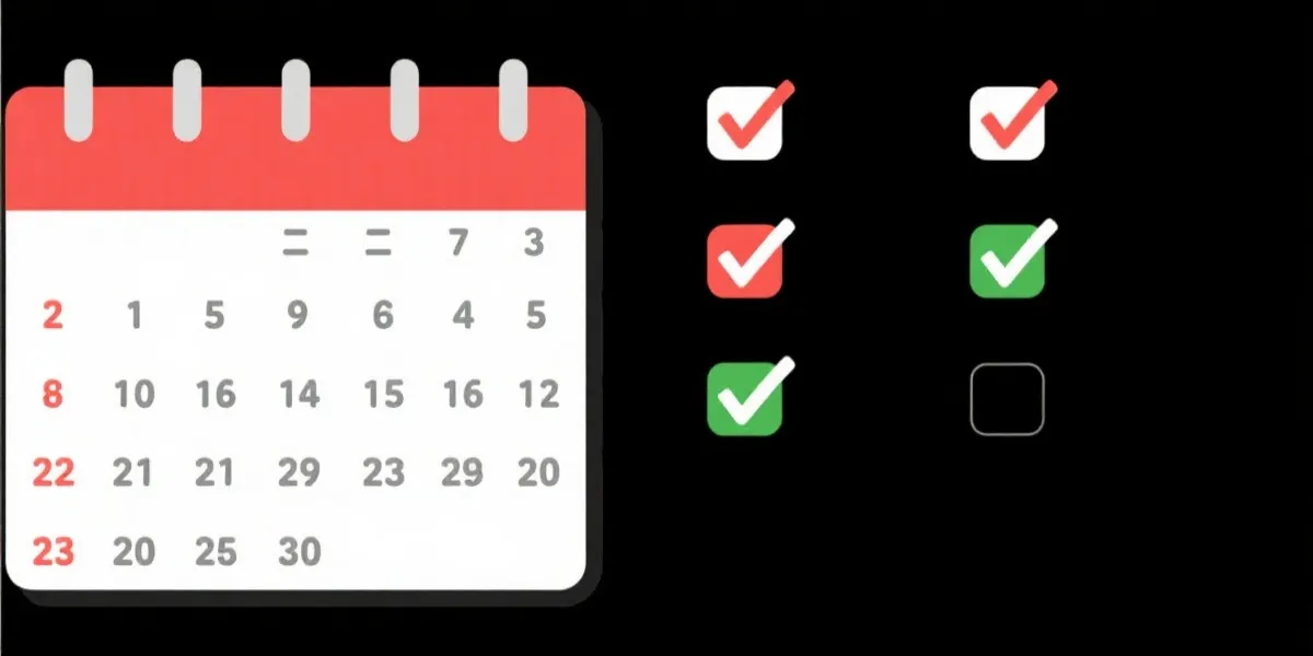 开奖日历示意图